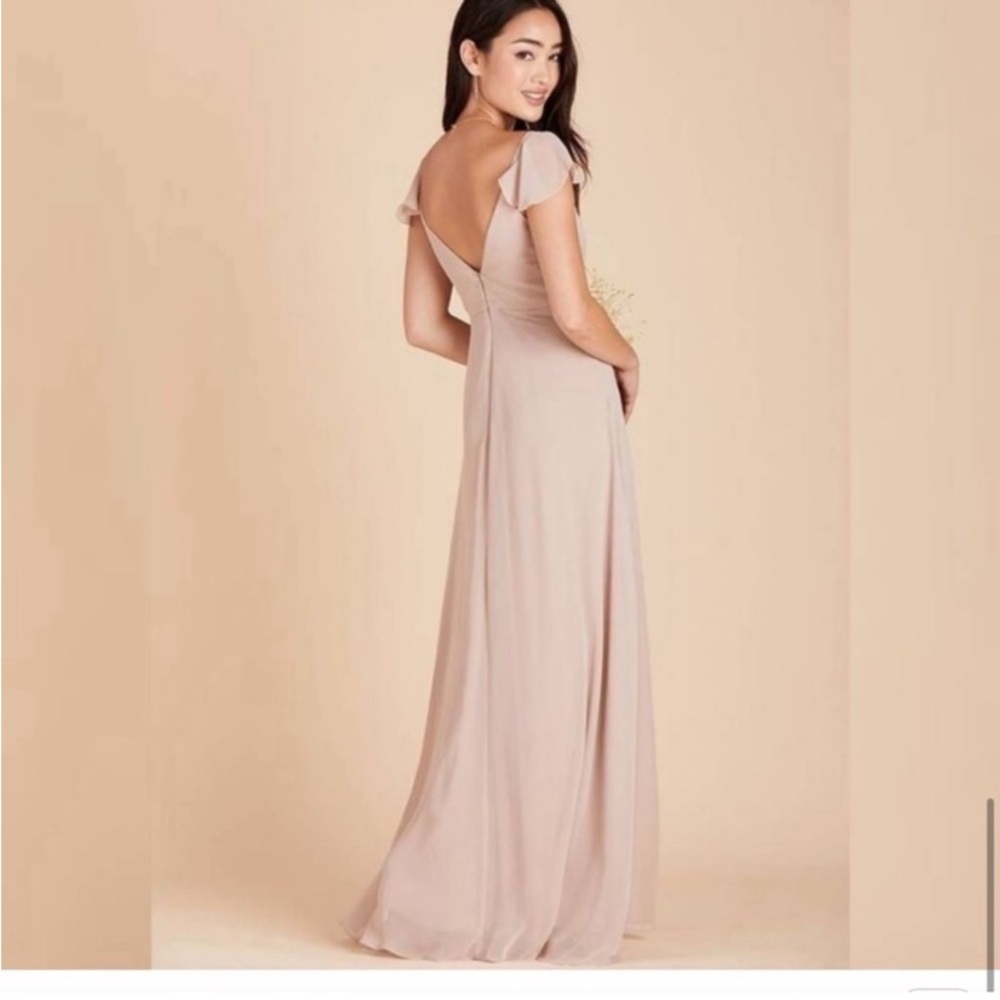 NWT Birdy Grey Kae Dress Chiffon Taupe Medium